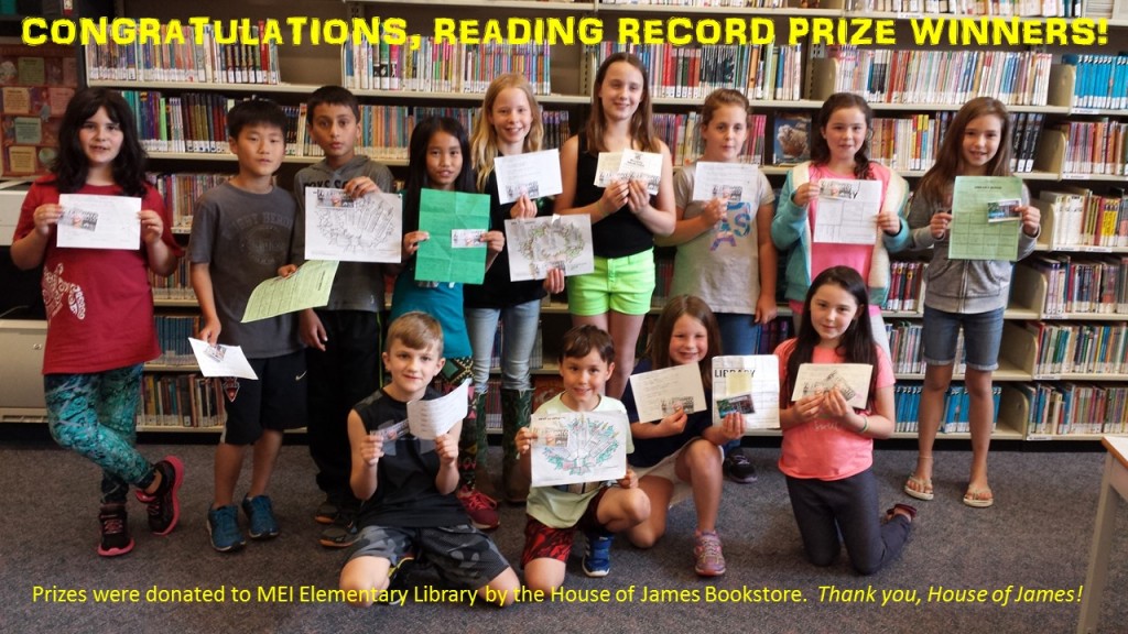 READING RECORD PRIZE WINNERS titled